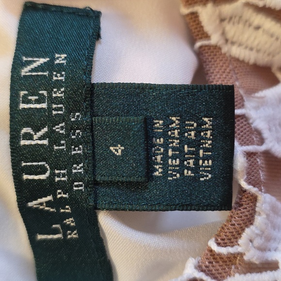 Ralph Lauren Cream Lace Mini Dress - Picture 2 of 6